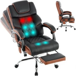 Ergonomic Vibration Massage Chair with Heat