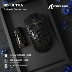 R5 Ultra 8K Carbon Fiber Wireless Gaming Mouse