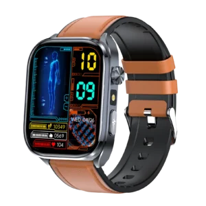 AI Smart Watch ECG Heart Health Analysis Blood Lipid & Pressure Monitoring BT Call Feature Health Fitness Tracker Flashlight - Thumbnail Image 11