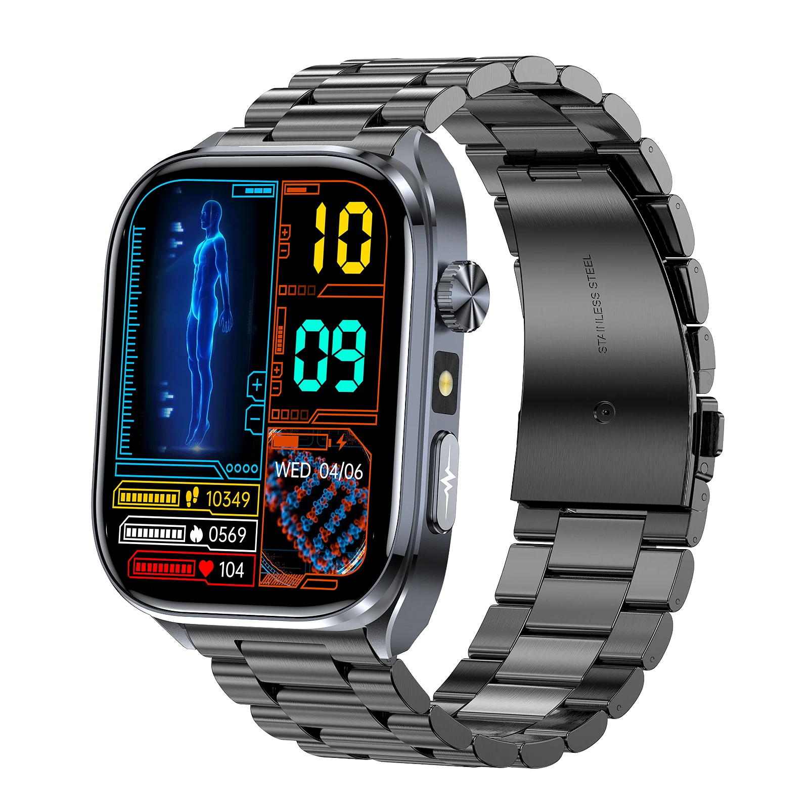 AI Smart Watch ECG Heart Health Analysis Blood Lipid & Pressure Monitoring BT Call Feature Health Fitness Tracker Flashlight - Image 7