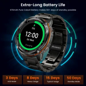 KOSPET TANK T3 Ultra 2 GPS Smart Watches Men - Thumbnail Image 4