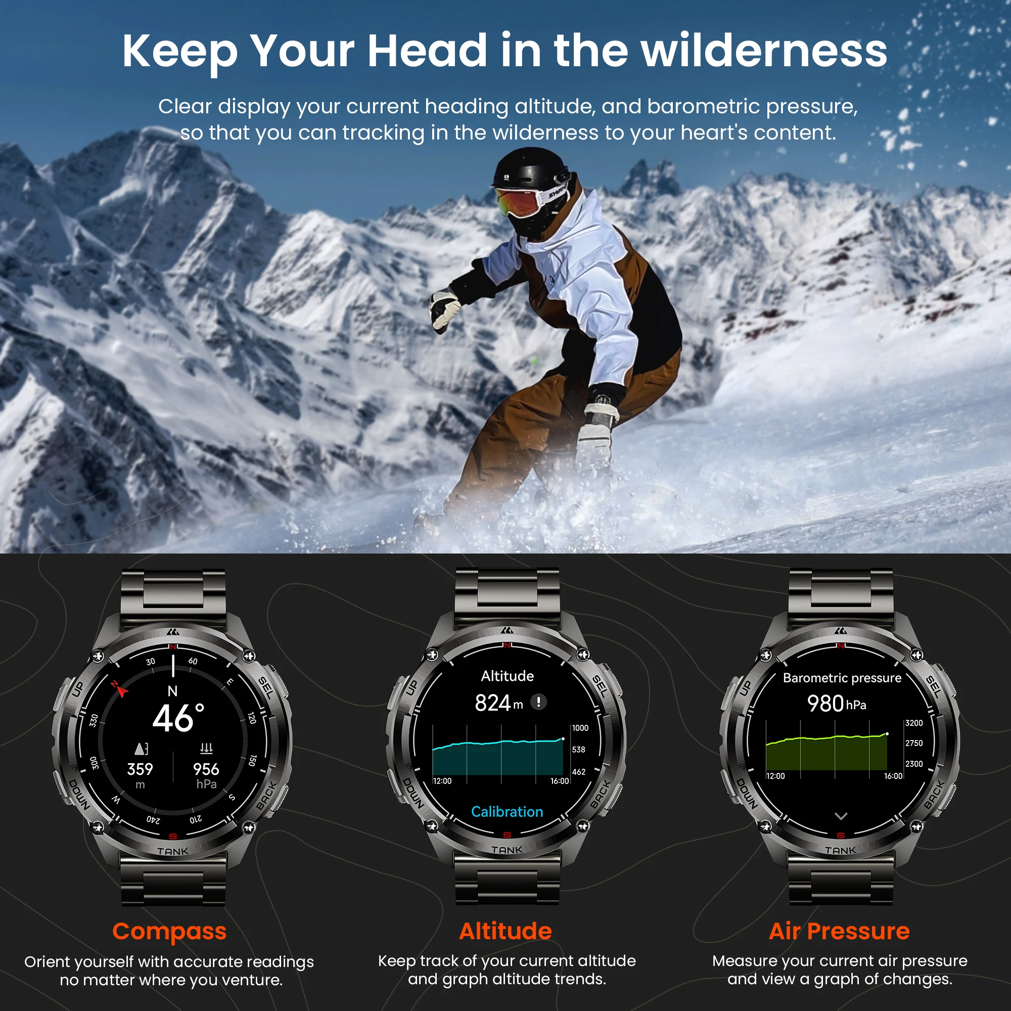 KOSPET TANK T3 Ultra 2 GPS Smart Watches Men - Image 3