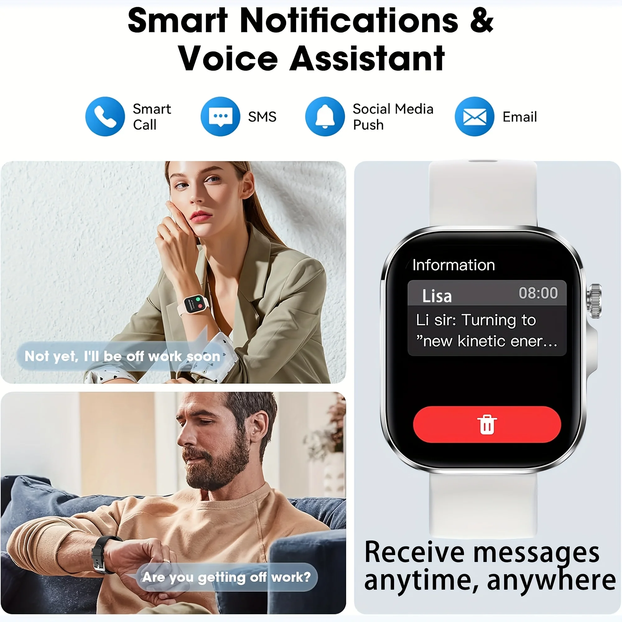 2026 New HD Full-Touch Smartwatch for Men and Women - Image 3