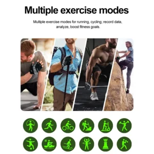 AI Smart Watch ECG Heart Health Analysis Blood Lipid & Pressure Monitoring BT Call Feature Health Fitness Tracker Flashlight - Thumbnail Image 6