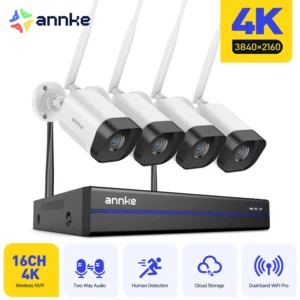 ANNKE WS800 - 8MP 8 Channel 4 Cameras Wireless
