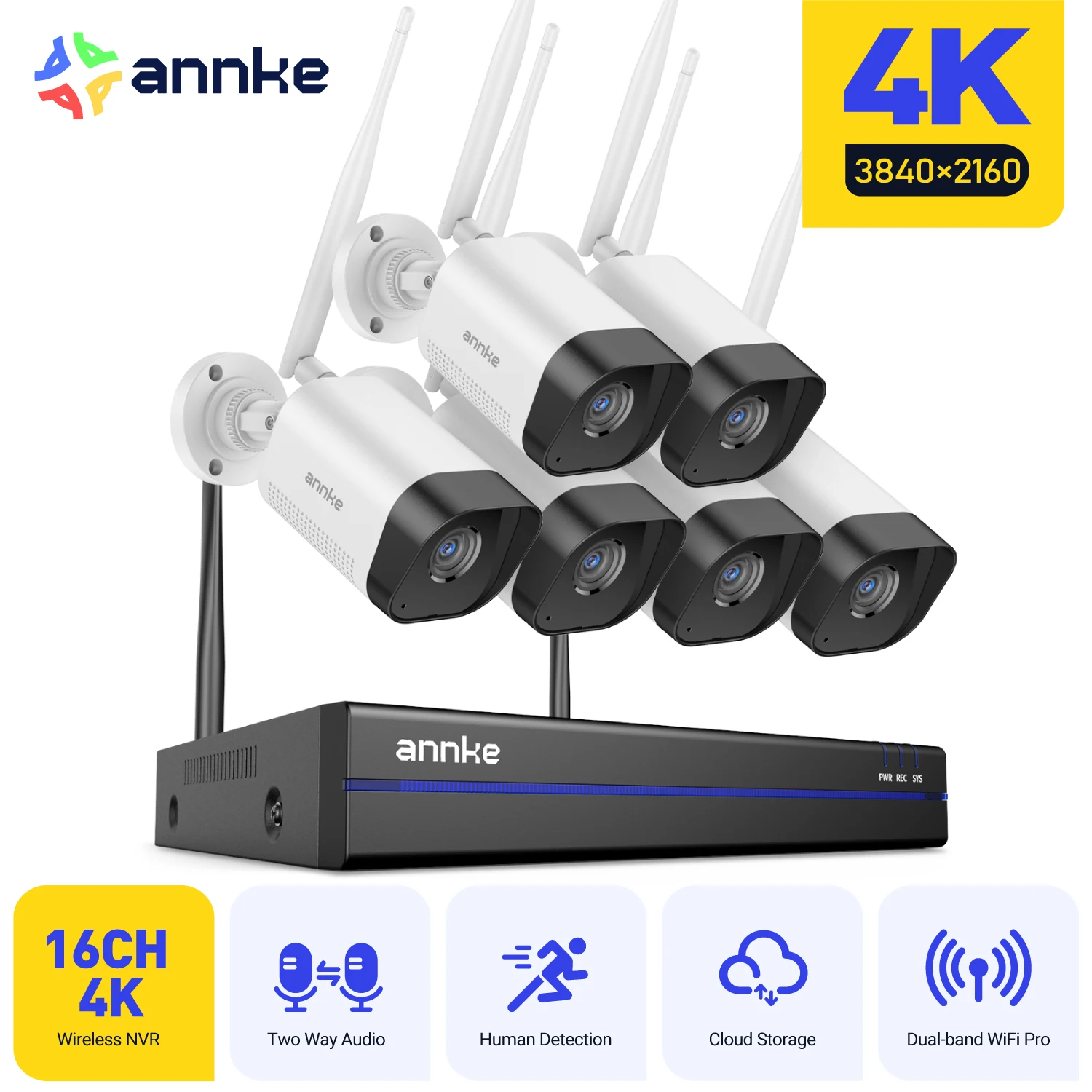 ANNKE WS800 - 8MP 8 Channel 4 Cameras Wireless - Image 9