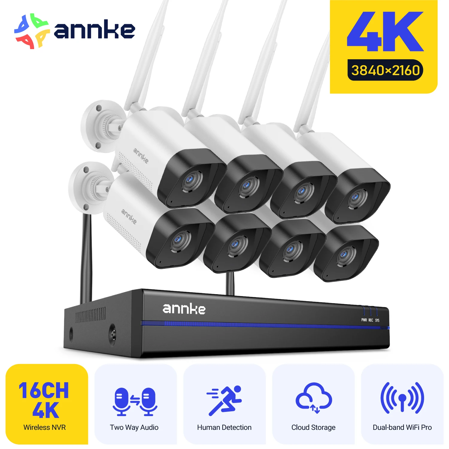 ANNKE WS800 - 8MP 8 Channel 4 Cameras Wireless - Image 10